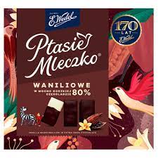 PTASIE MLECZKO VANILLA 80%WEDEL380G