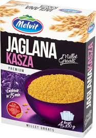 MILLET GROATS KASZA JAGLANA MELVIT 4X 100G